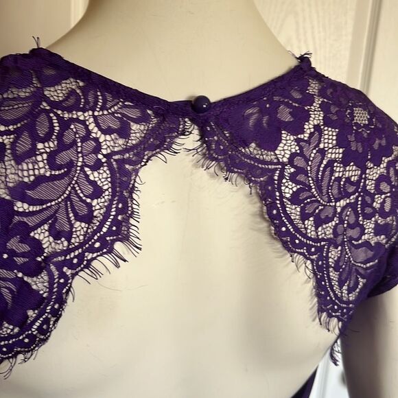 Purple long dress/Size XL - Picture 5 of 10